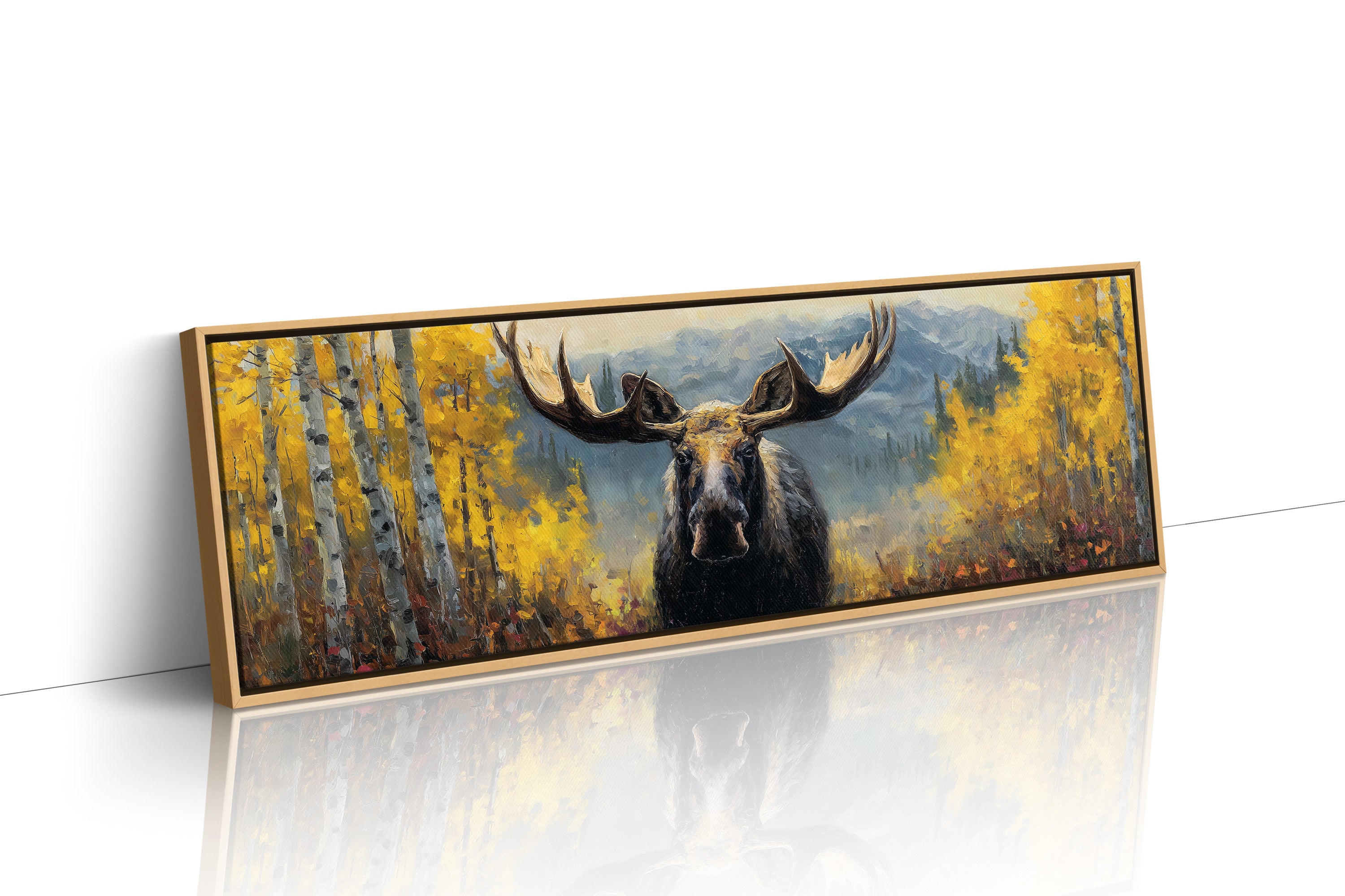 Moose Among the Golden Aspens