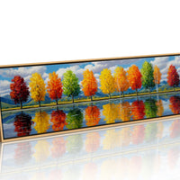 Rainbow Trees Along the Water