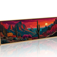 Desert Sunfall in Painted Canyons