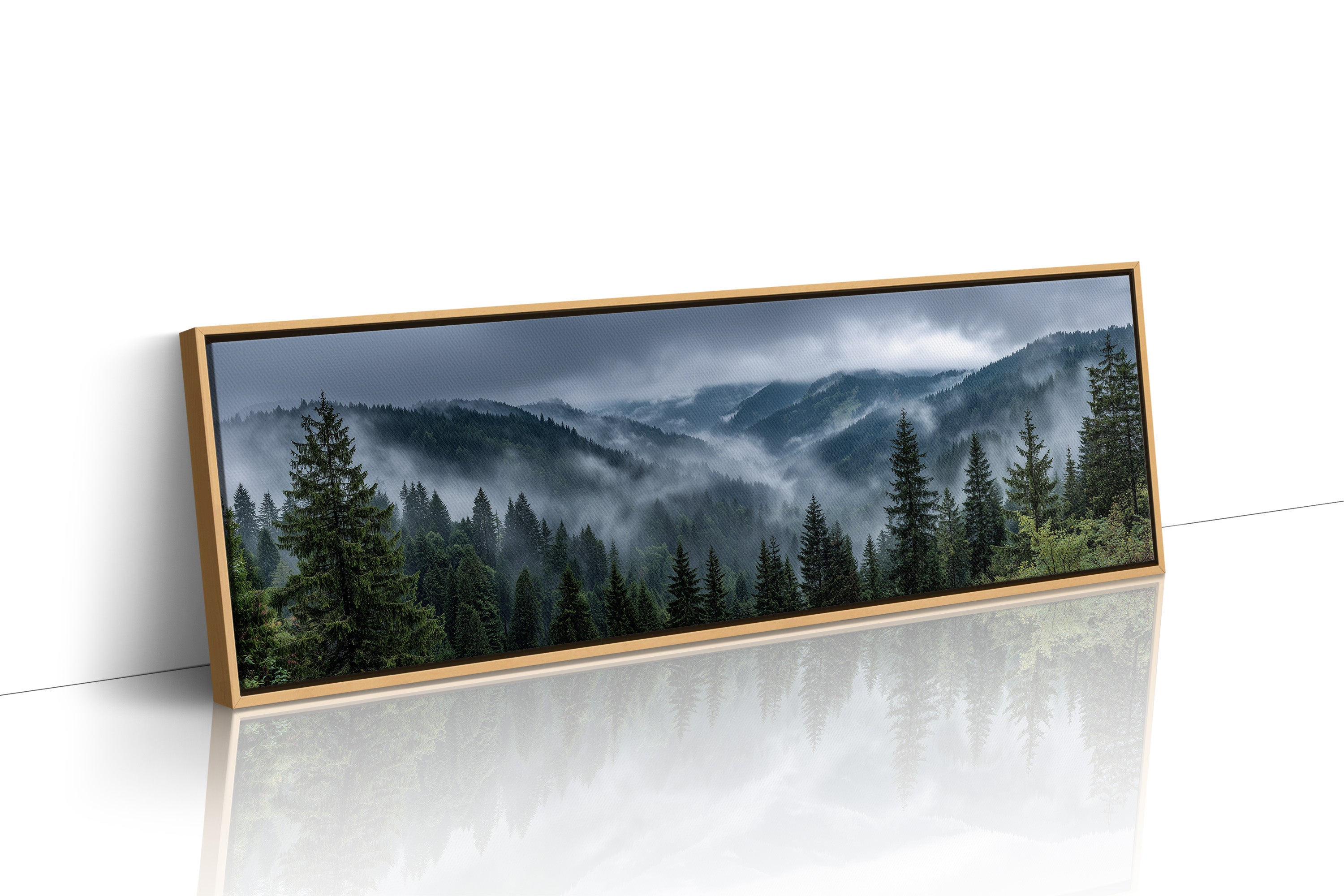 Mist Rolling Through the Evergreen Hills