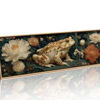 Garden Toad Among Blossoms