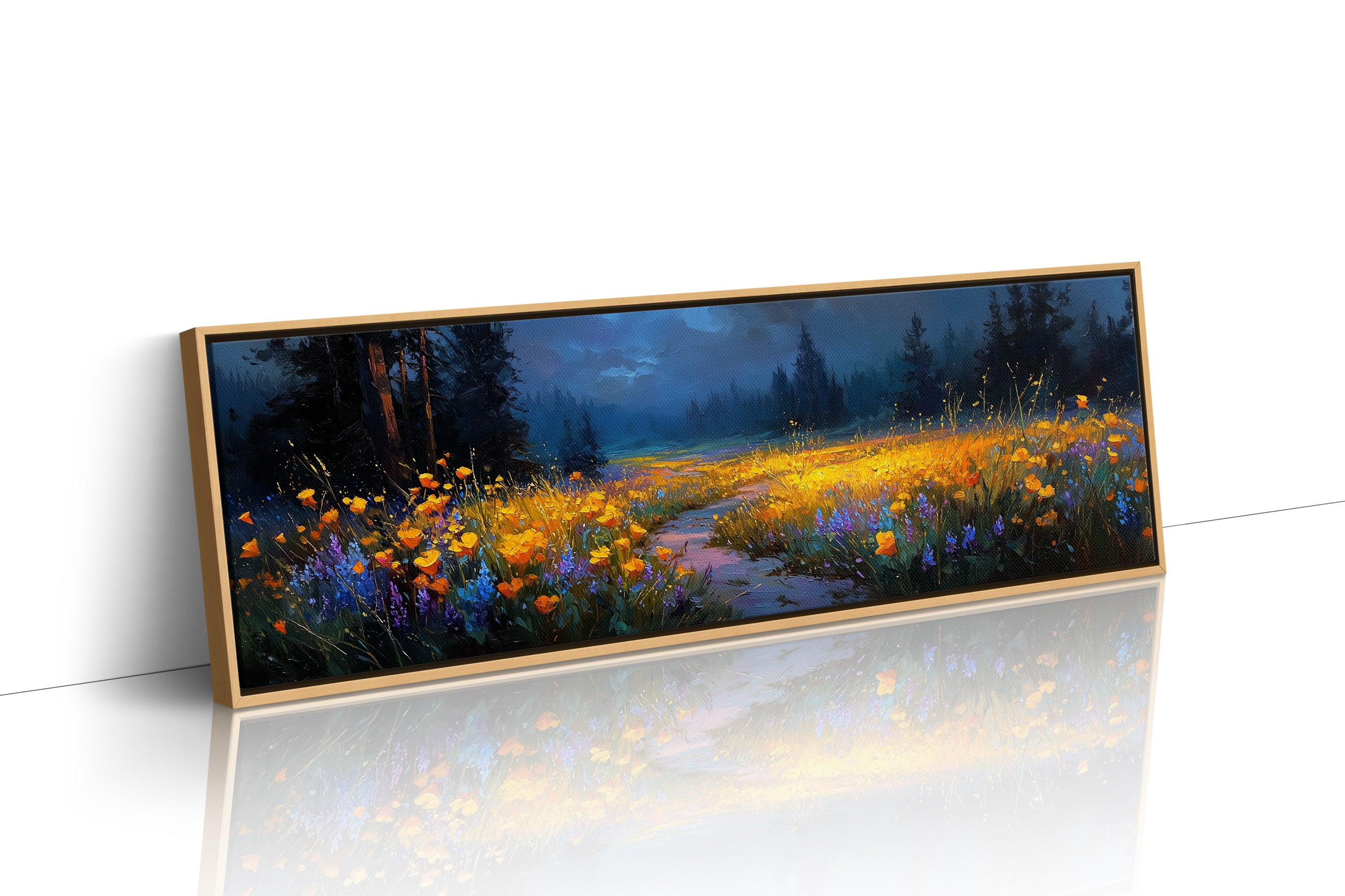Wildflowers in the Stormlit Meadow