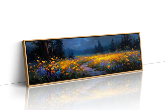 Wildflowers in the Stormlit Meadow