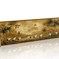Cranes Crossing the Golden Grove