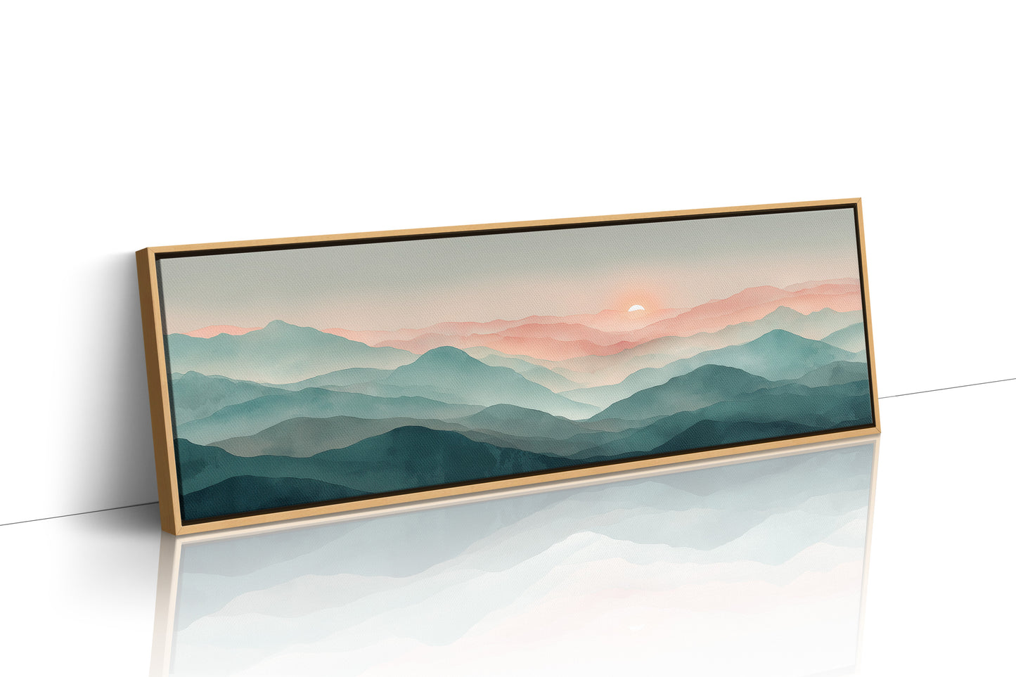 Pastel Ridges Beneath a Rising Sun