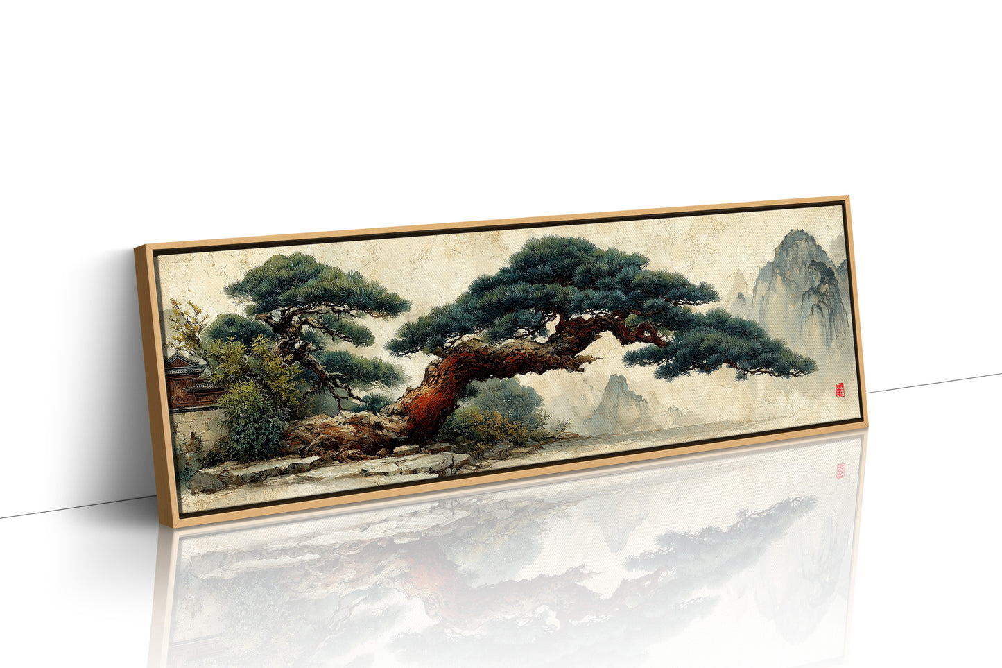 Ancient Pine Over Misty Peaks