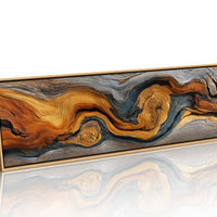 Golden Grain in Weathered Wood