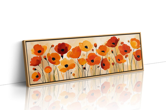 Poppies Dancing in Golden Light