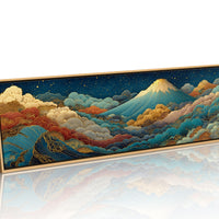 Night Sky Rising Over Gilded Clouds