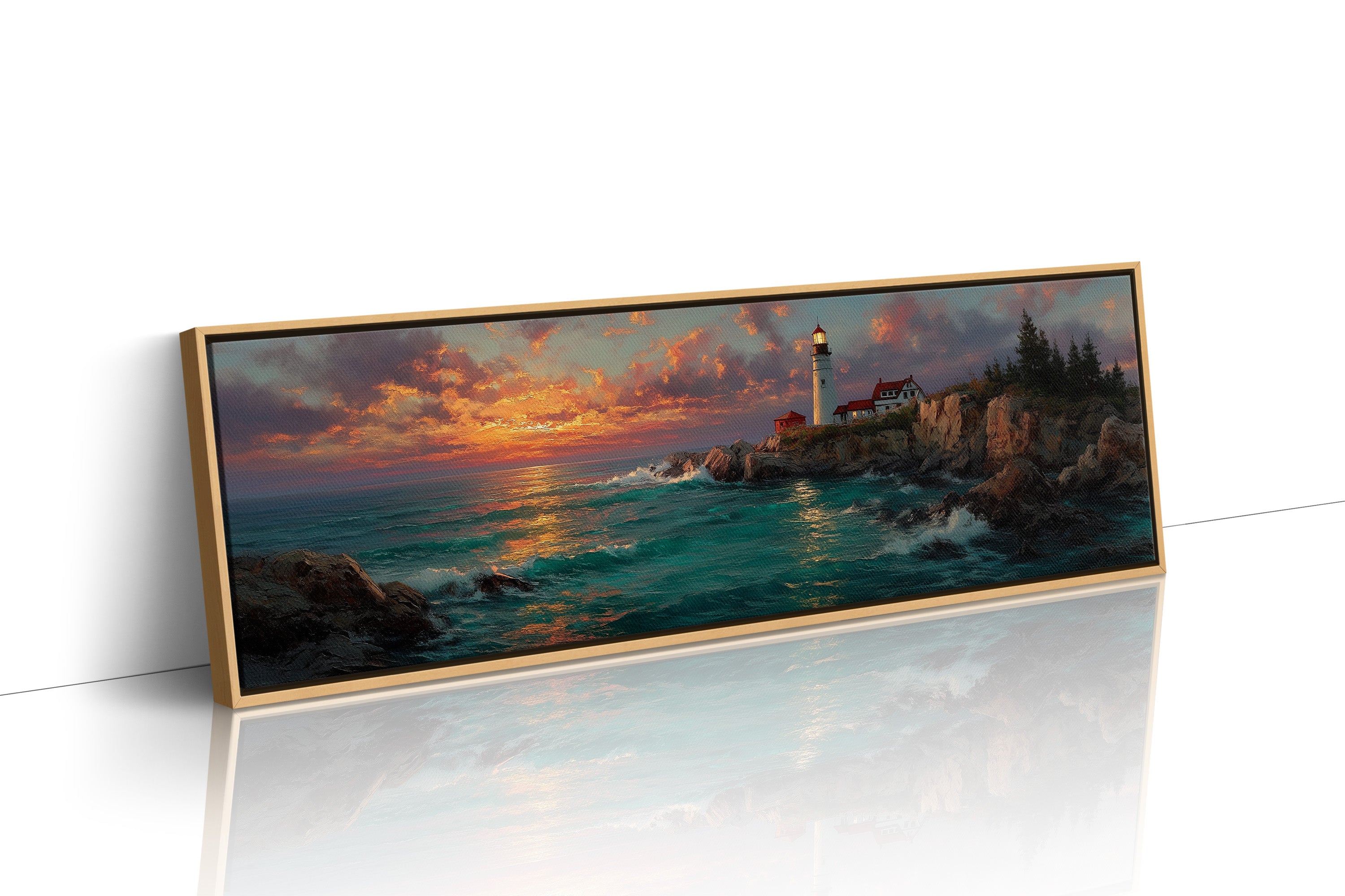 Lighthouse Watching the Ember Sea