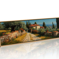 Tuscan Path Through Sunlit Olive Groves