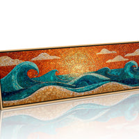 Sunrise Waves in Mosaic Light