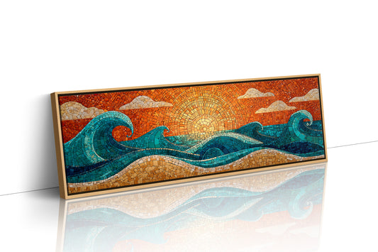 Sunrise Waves in Mosaic Light