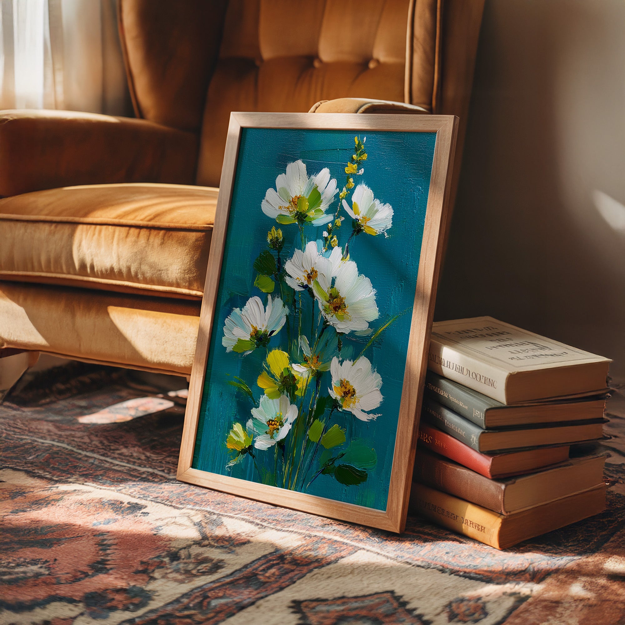 Wild and White Against the Teal