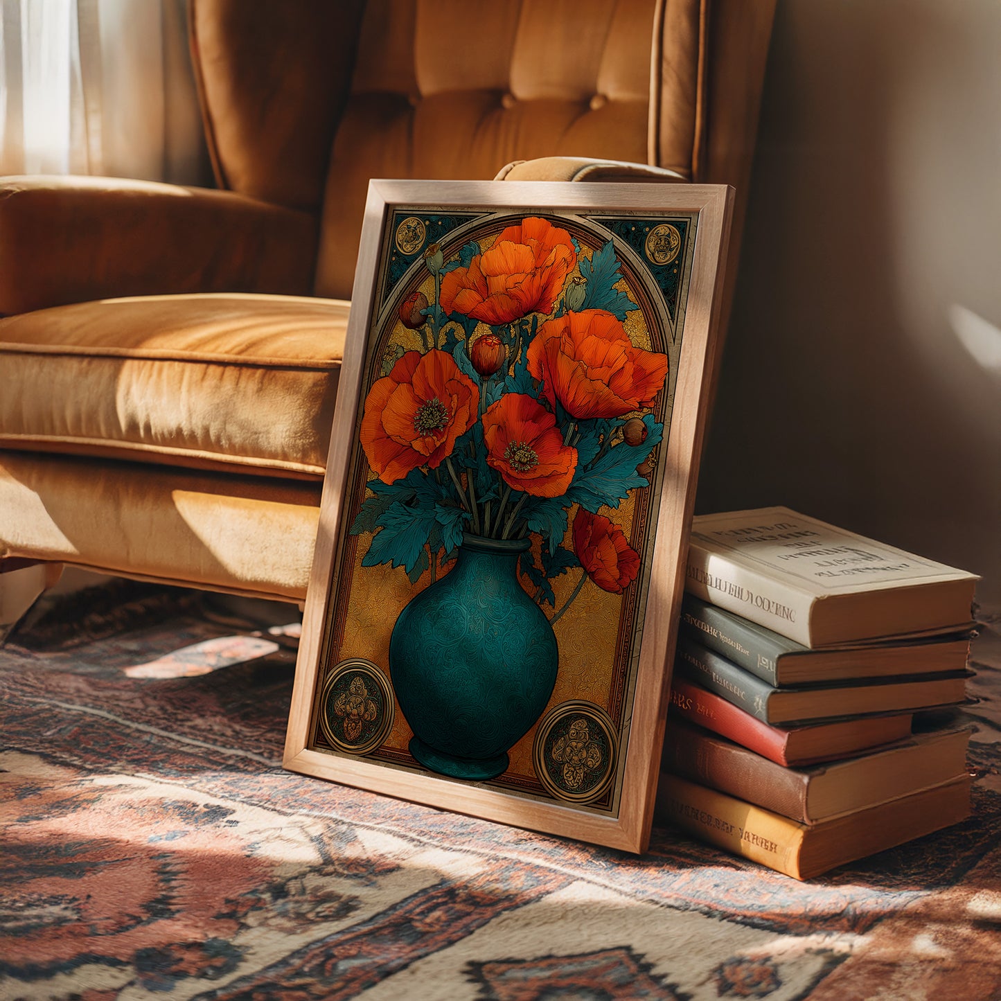 Poppies in the Gilded Room