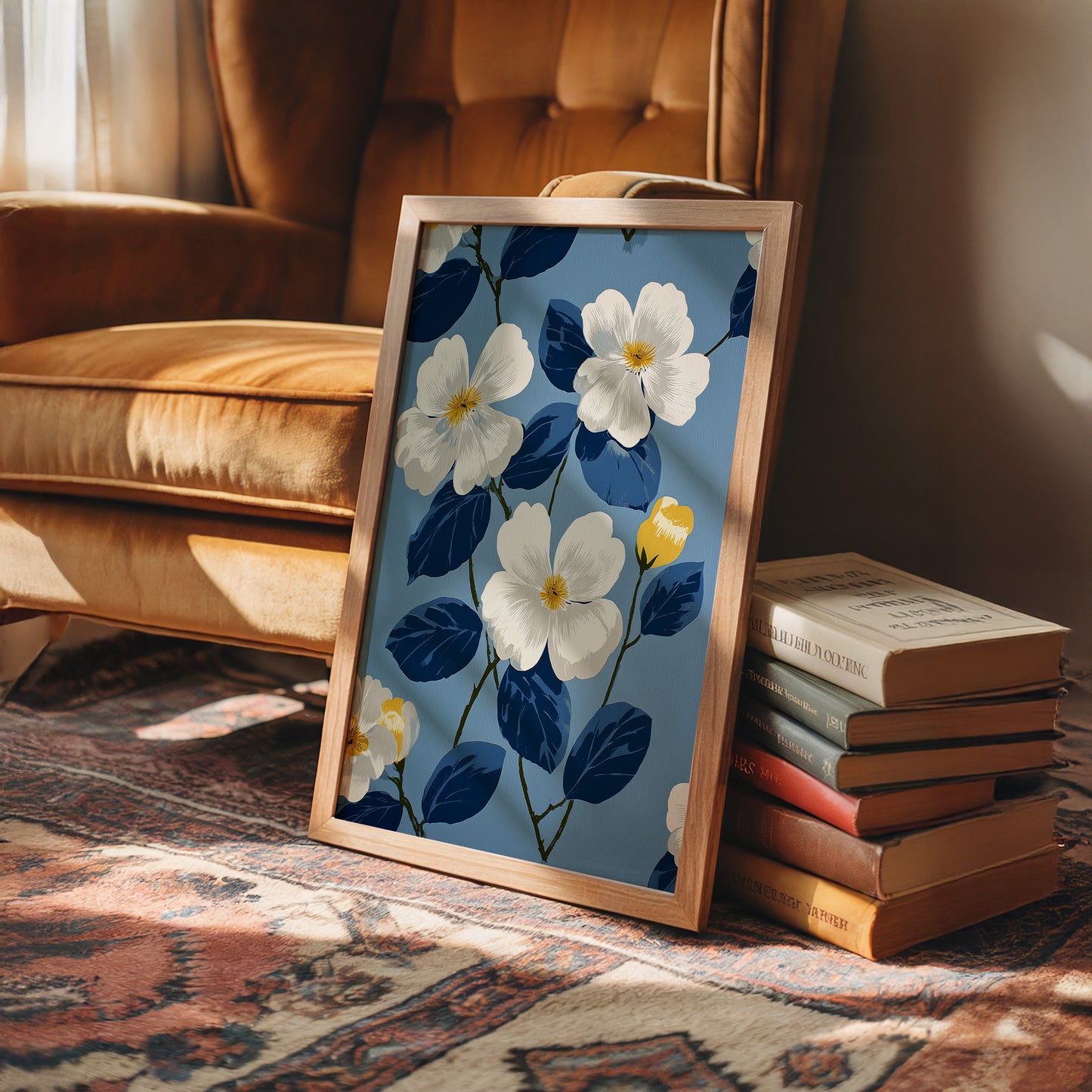 White Magnolias on a Blue Afternoon