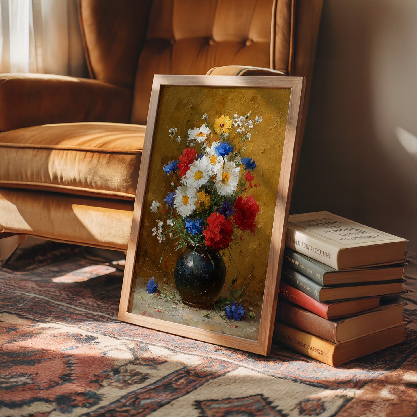Wildflowers in a Dark Vessel