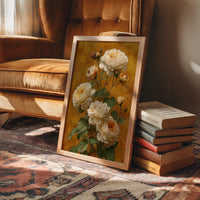 Cream Roses on a Golden Afternoon