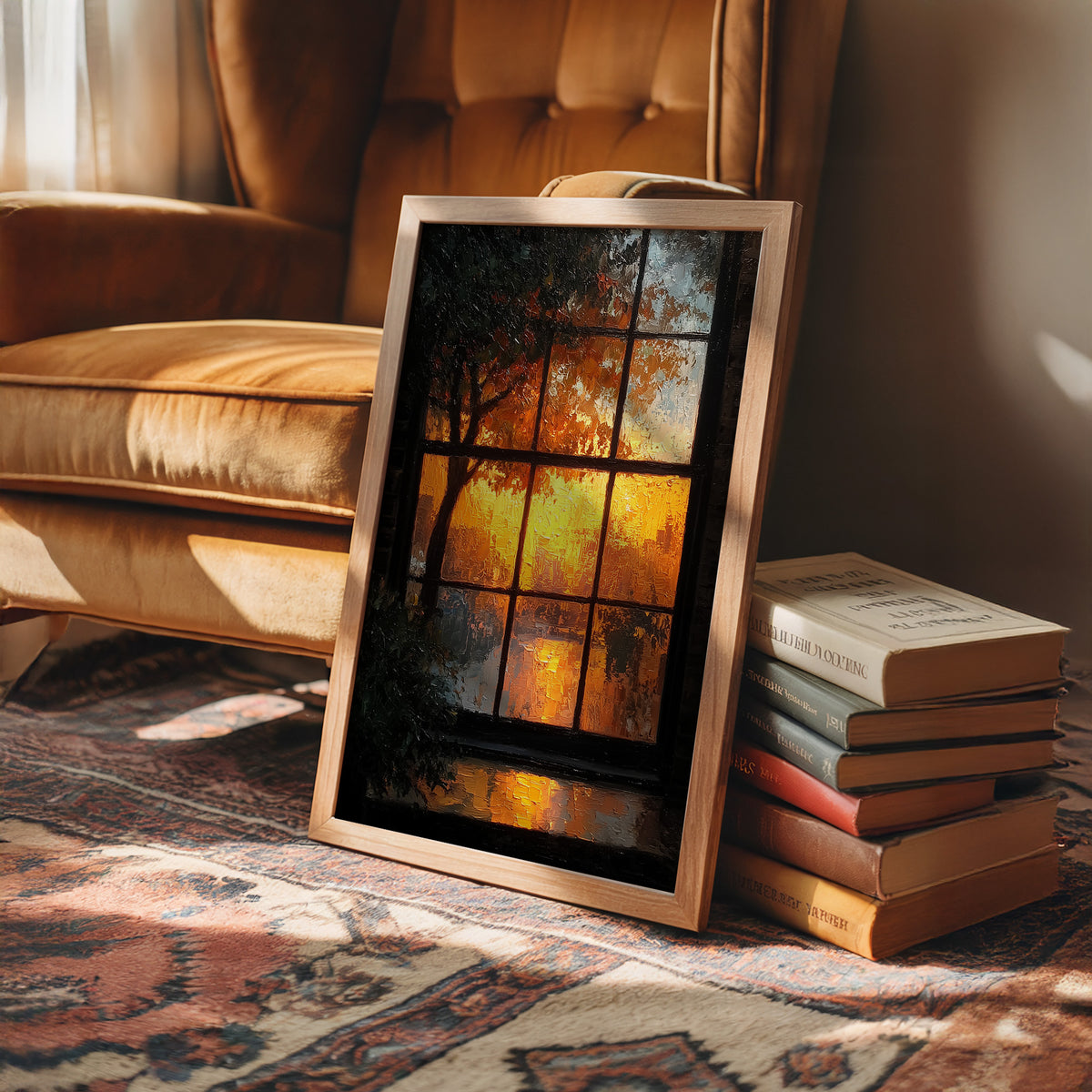 Golden Hour Through the Old Glass