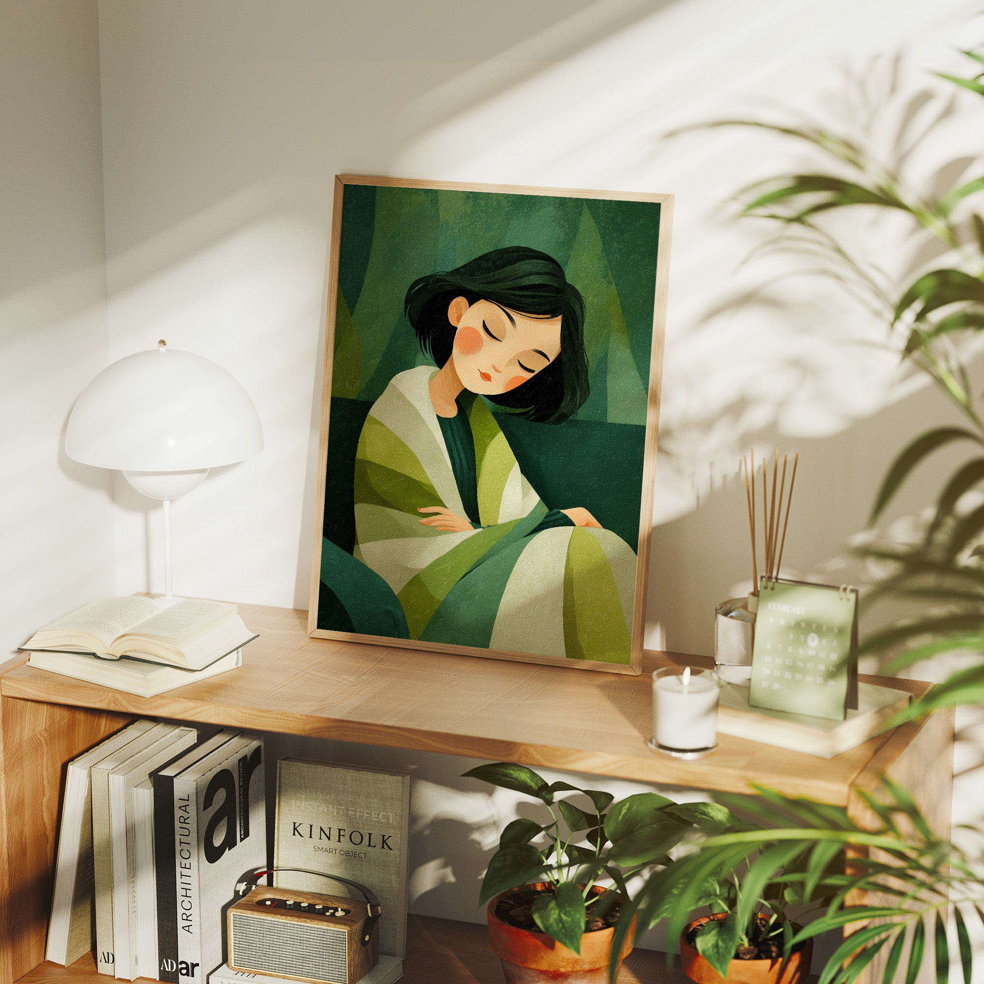She Rests Inside the Green