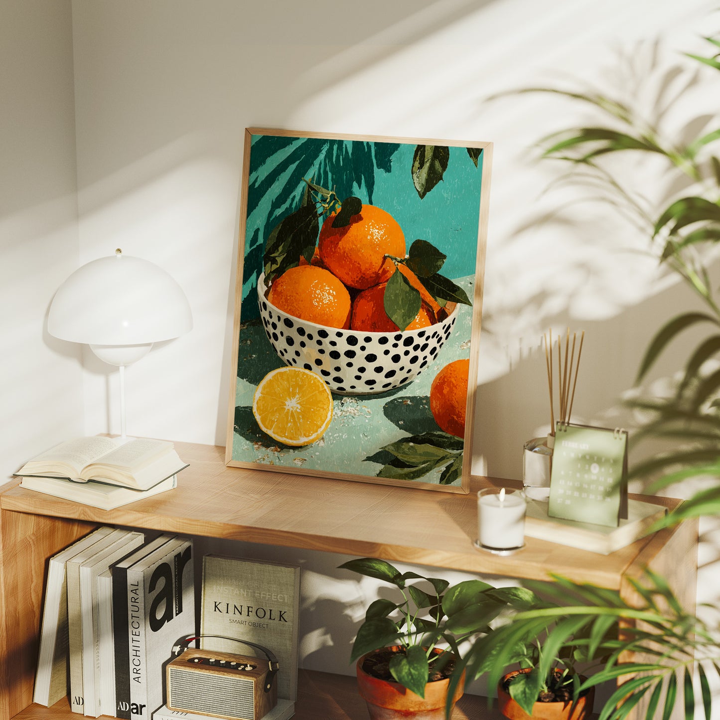 Oranges on a Teal Afternoon