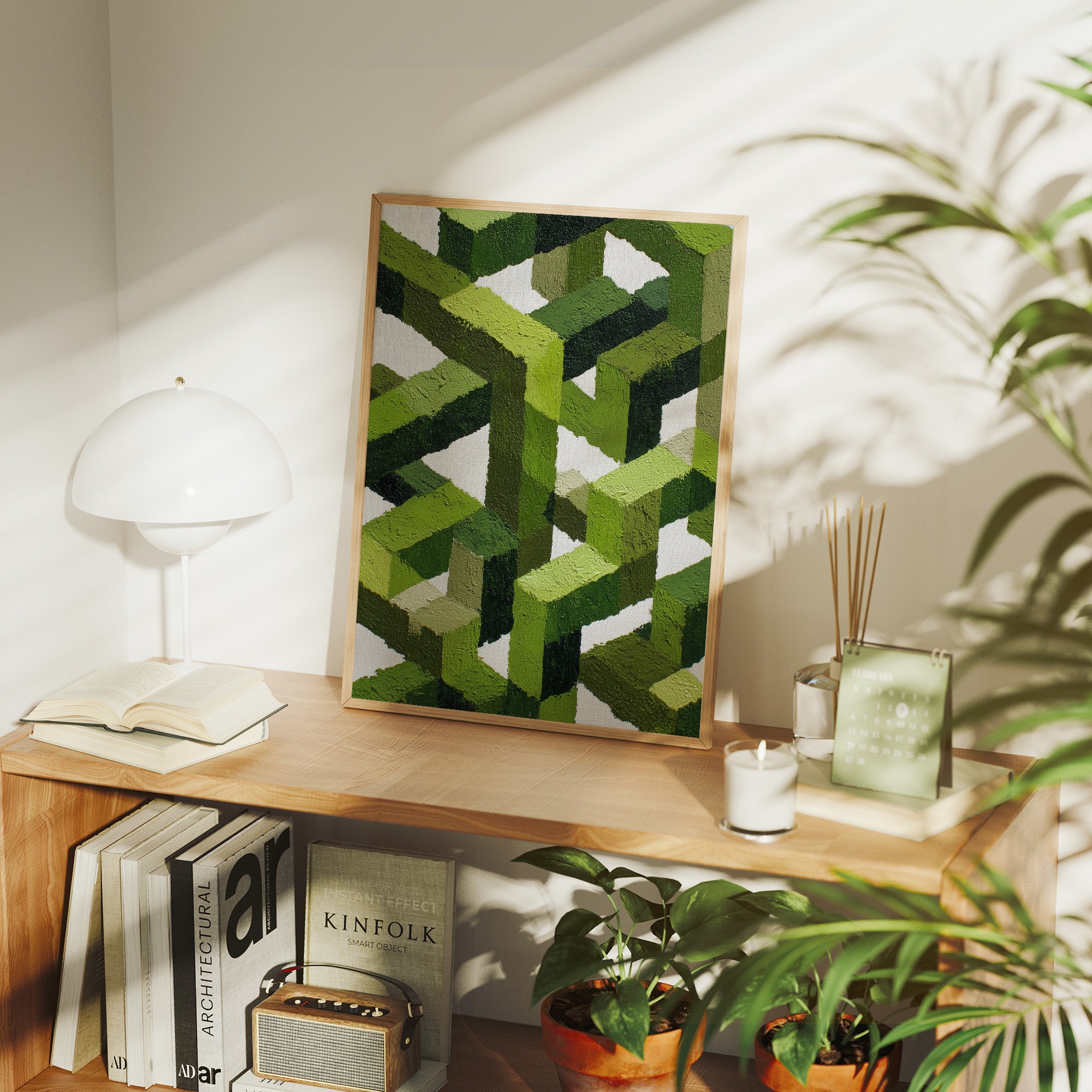 The Grid Thinks in Green