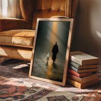 The Shepherd Walks Toward Light