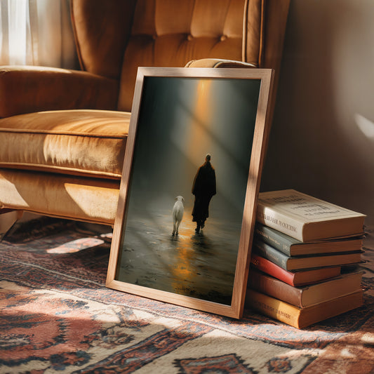The Shepherd Walks Toward Light