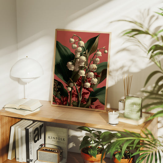 Lily of the Valley in Coral