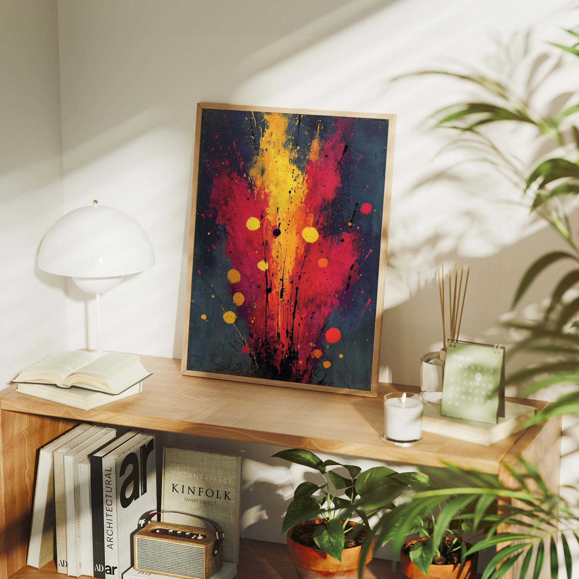 Eruption in Fire and Fuchsia