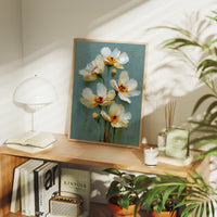 Cream Petals, Sage Light