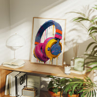 Headphones Dripping in Color