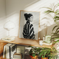 Back Turned, Bold Stripes