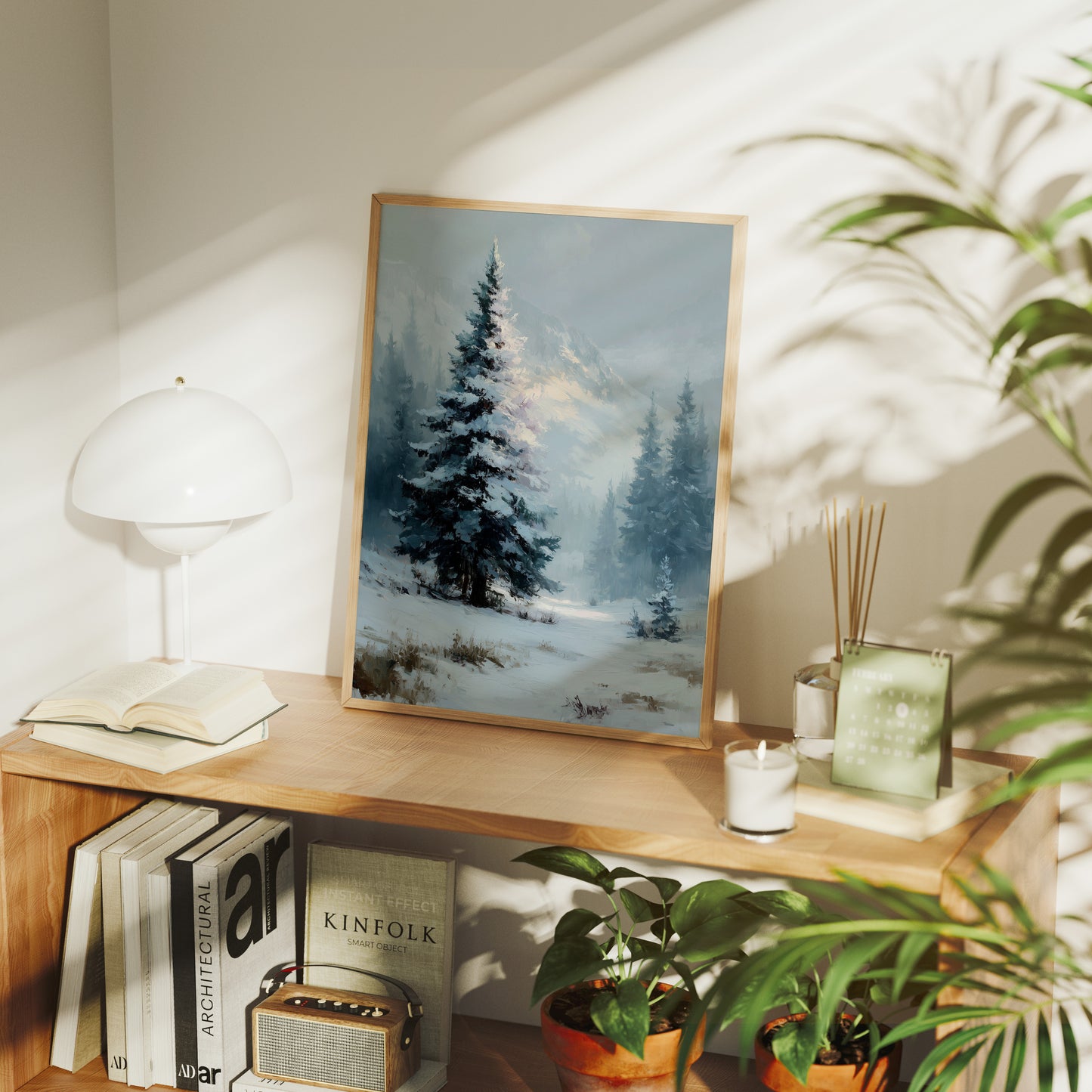 Sunlit Snow, Standing Pine