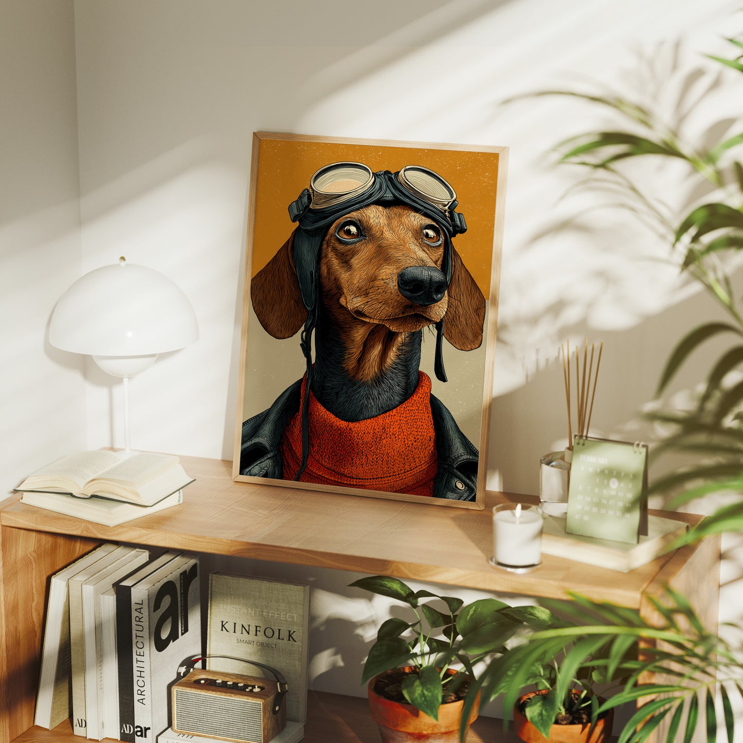 Wide-Eyed Aviator Pup