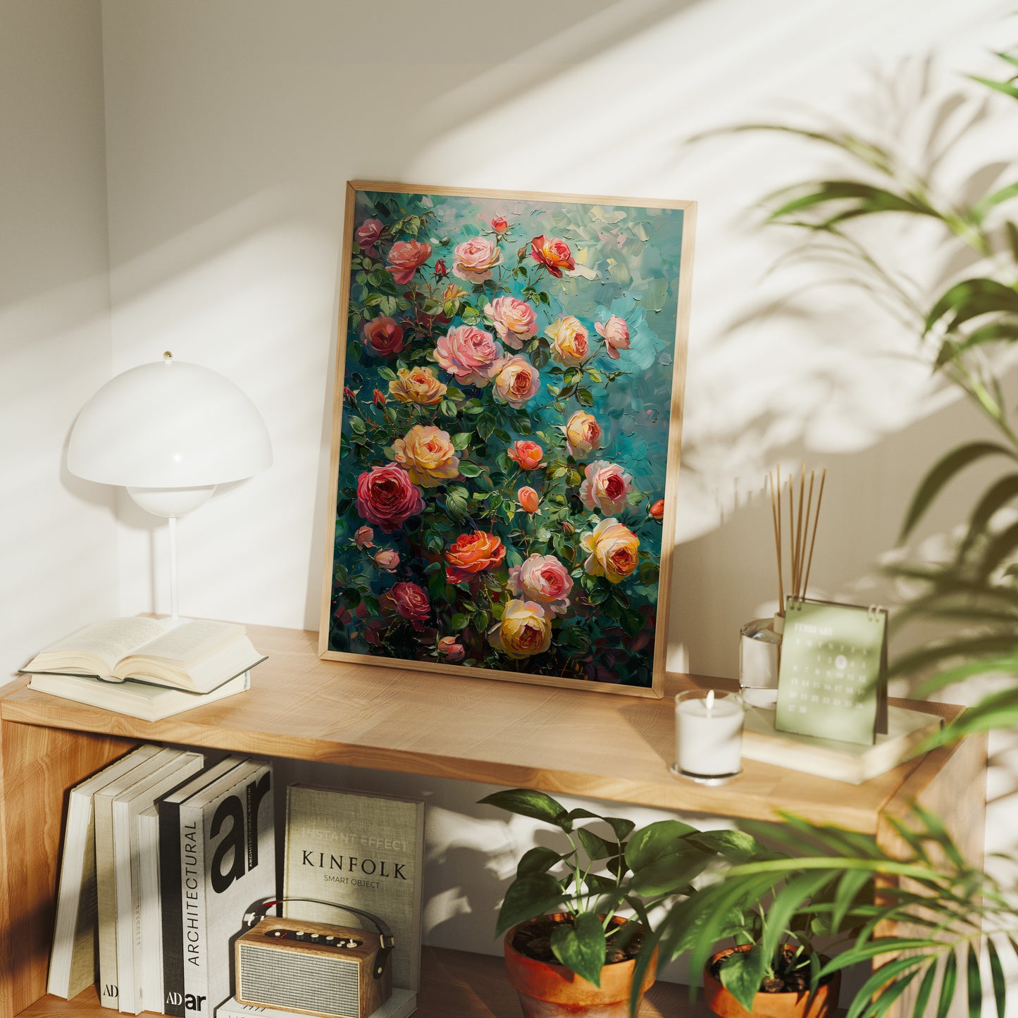 Roses in Full Bloom