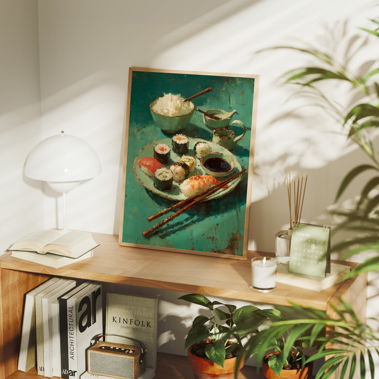 Sushi in Teal Shadow
