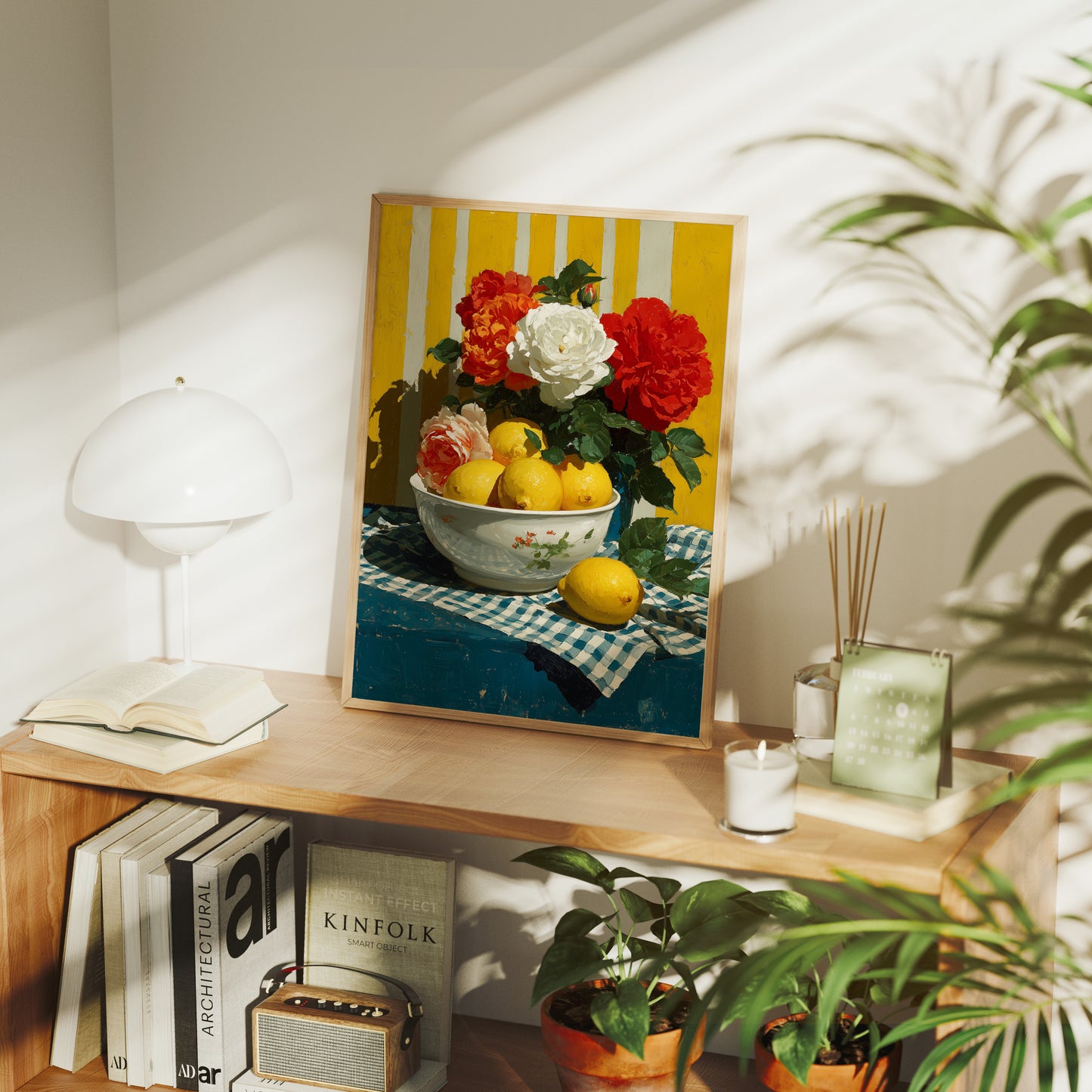Roses Beside the Lemon Bowl