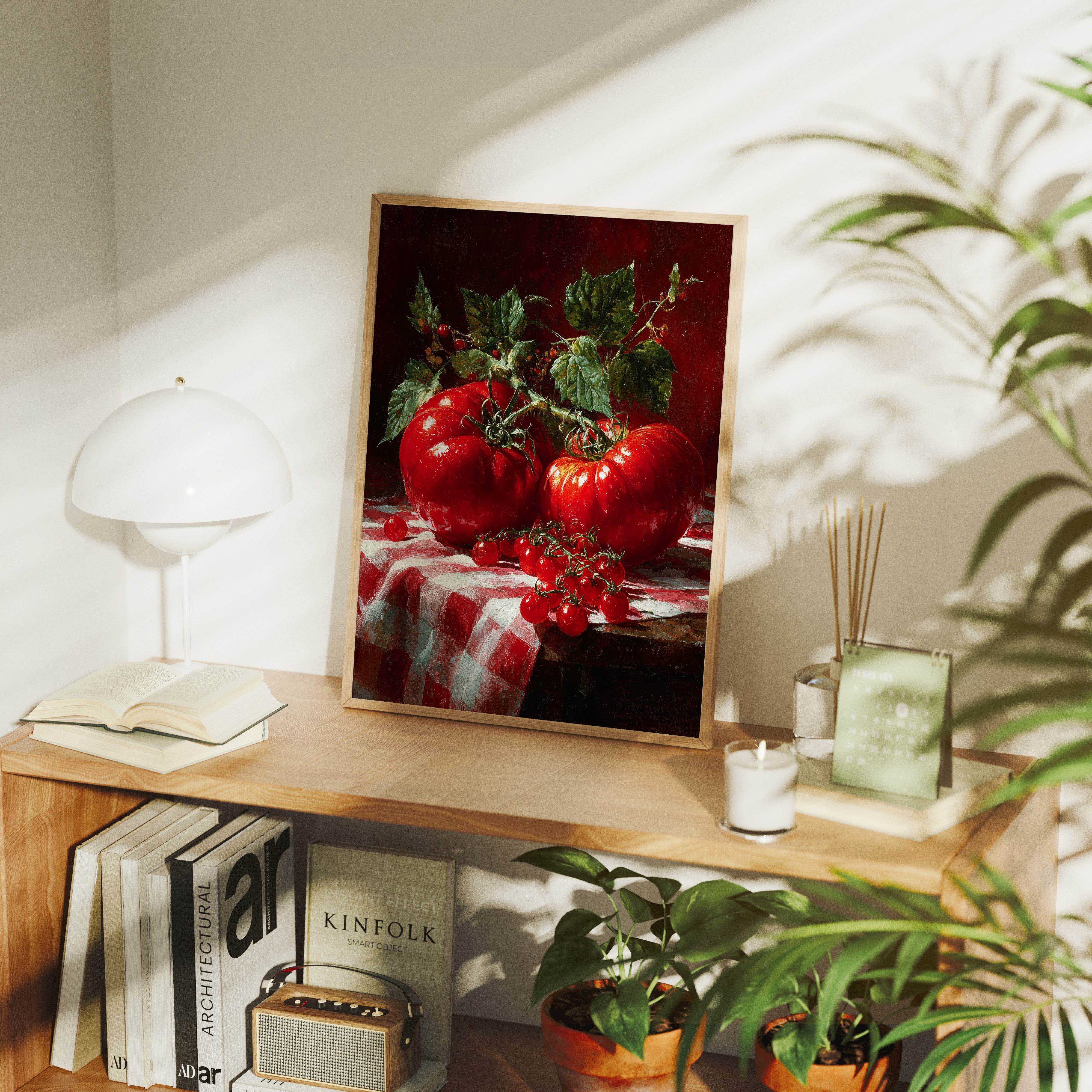 Heirloom Reds on Gingham