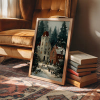 Snowfall Over the Old Chapel
