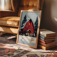 Wreath on the Old Red Barn