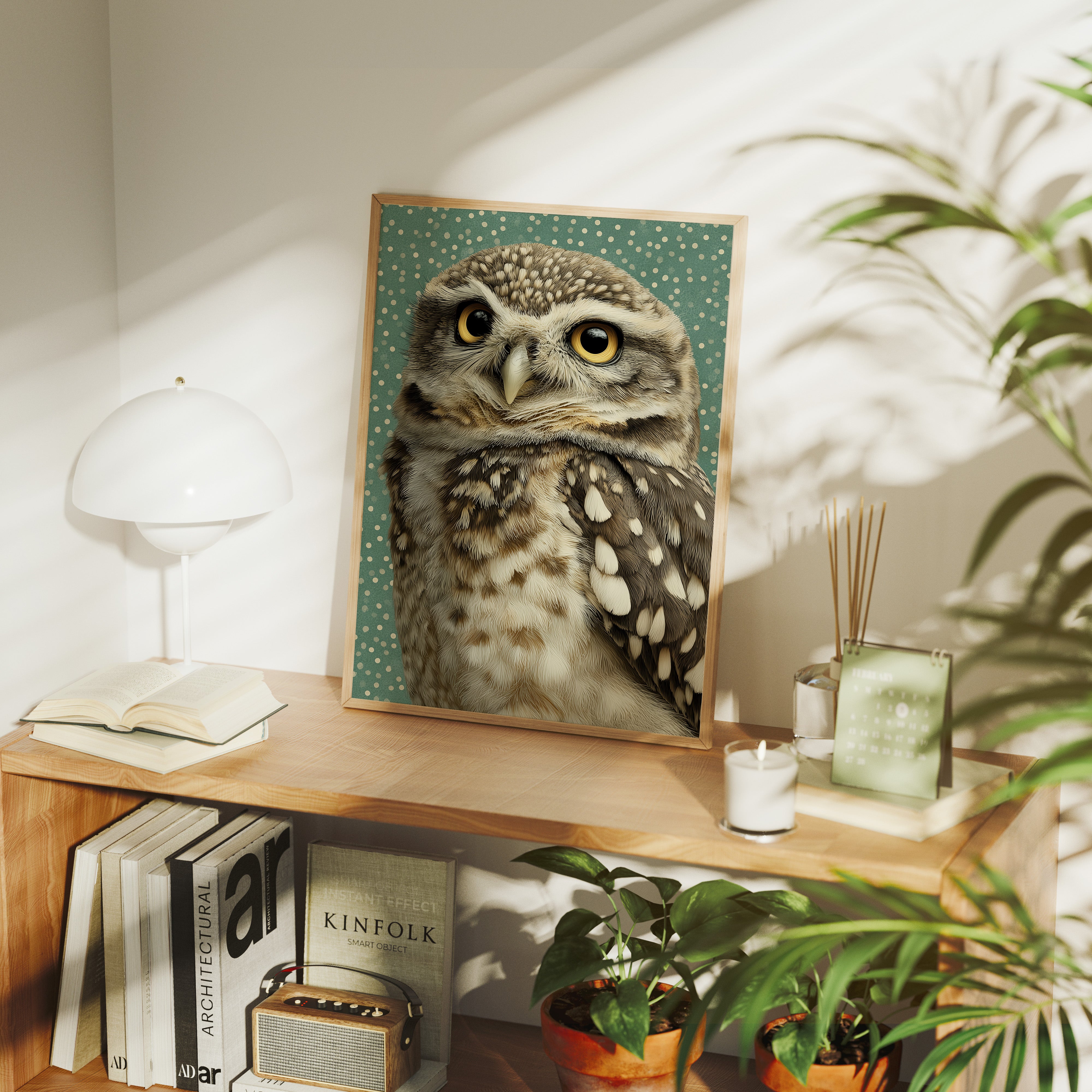 Wide-Eyed Little Owl