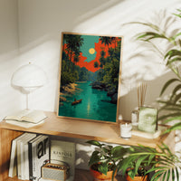 Palms Along the Turquoise Bend