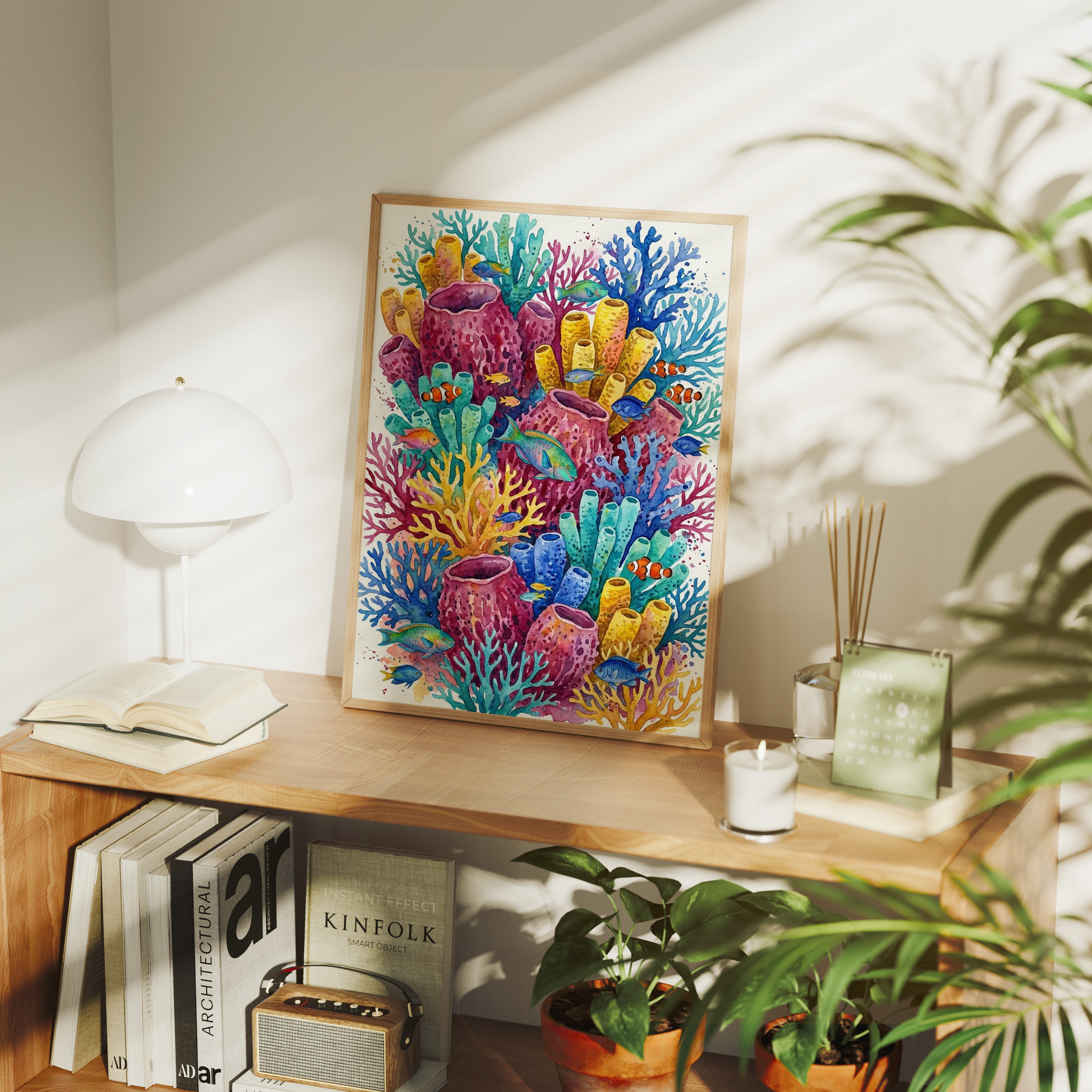 Coral Garden: Watercolor Reef Ecosystem Study