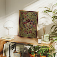 Peacock Butterfly Tapestry: Art Nouveau Pattern Study