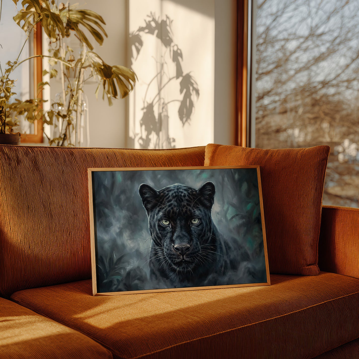 Panther Eyes in the Dark