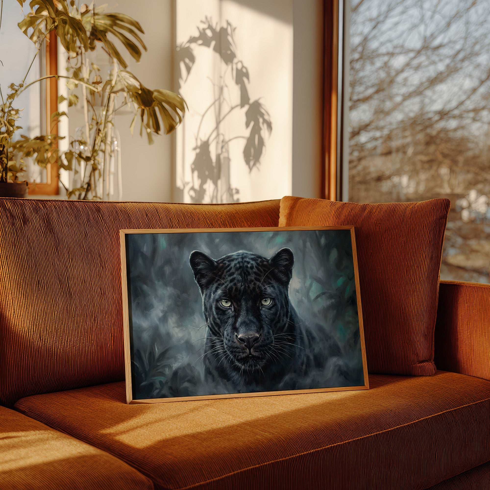 Panther Eyes in the Dark