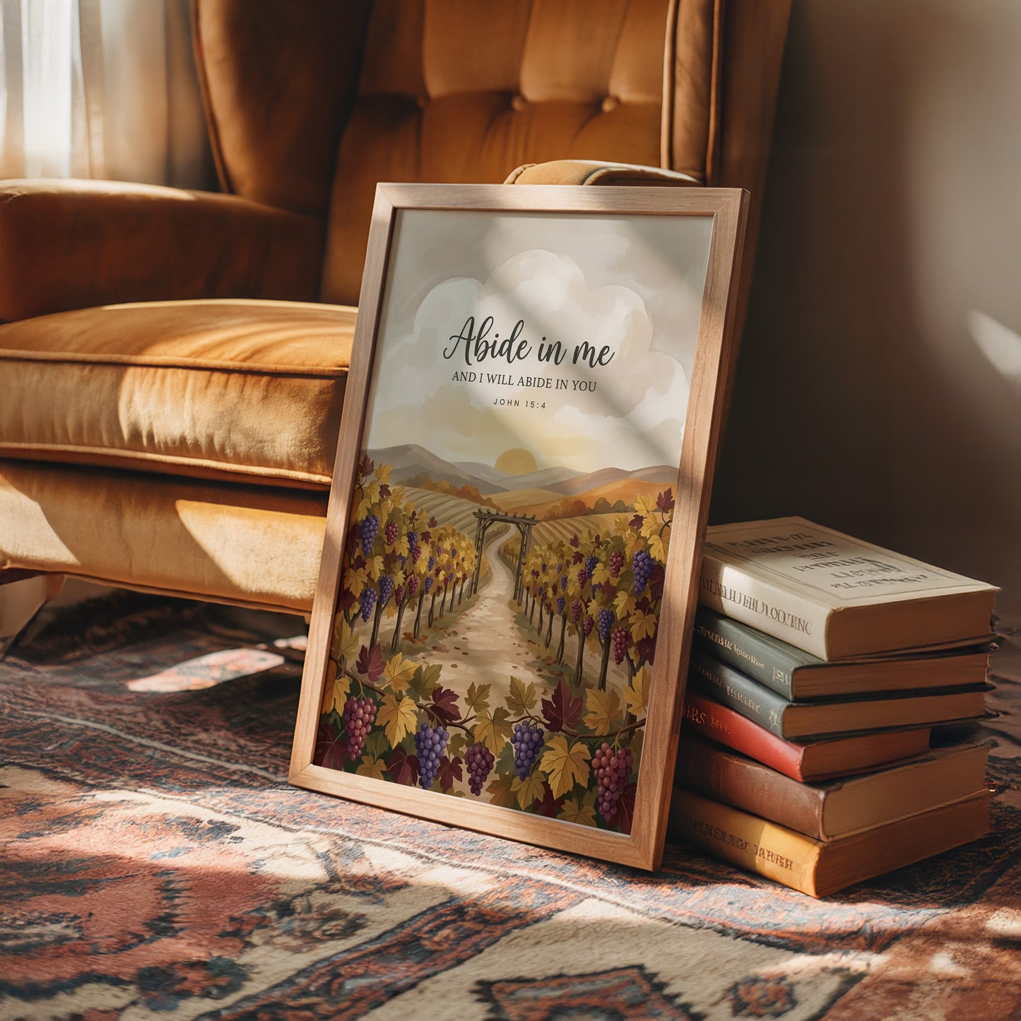 Abide in Me: Vineyard Scripture Print