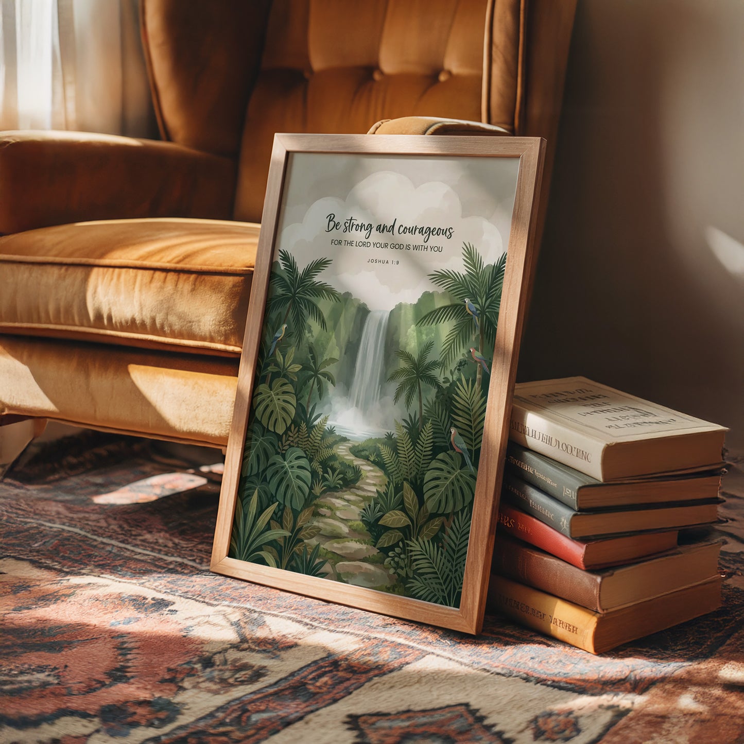 Be Strong and Courageous: Jungle Waterfall Path