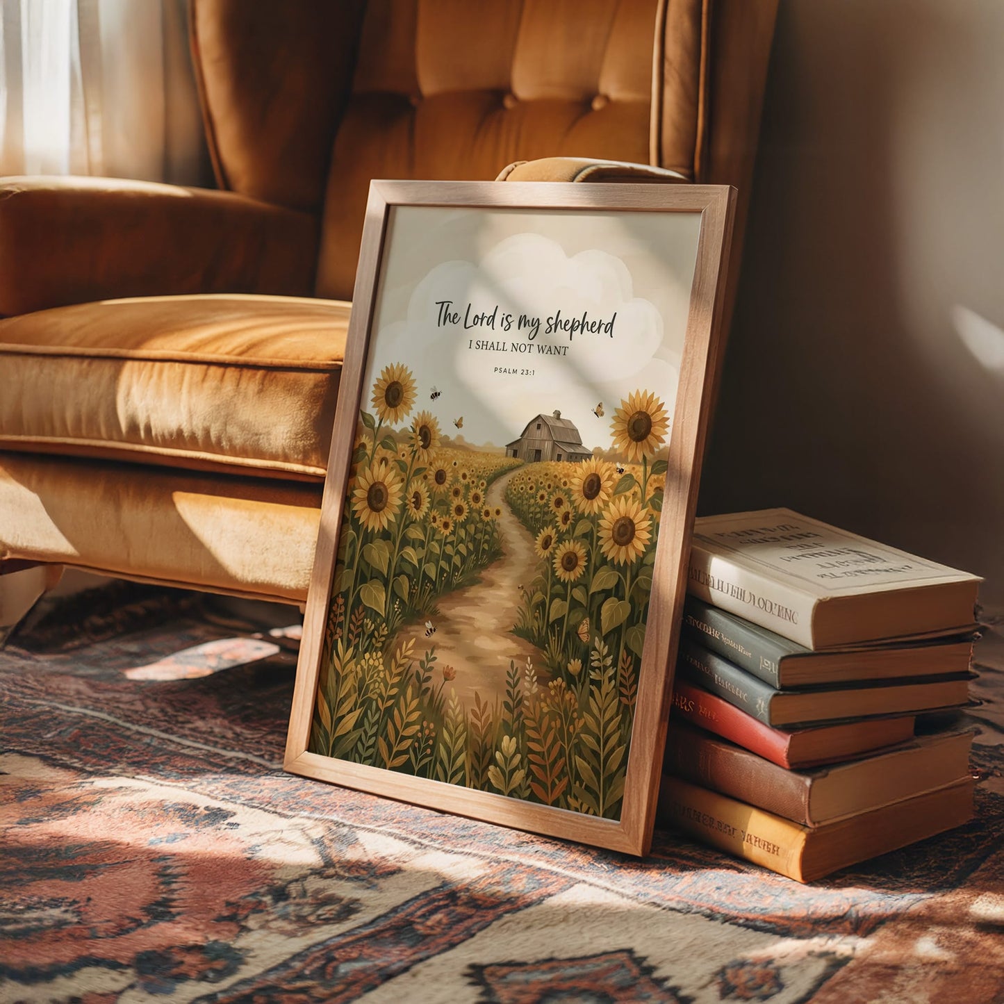The Lord Is My Shepherd: Sunflower Barn Path